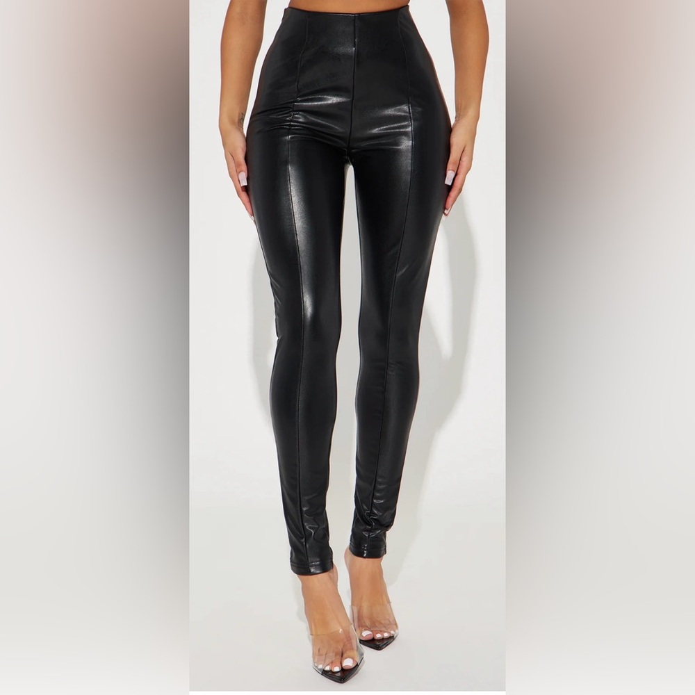 Sale! Fashion Nova Black Faux Leather Pants